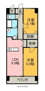 フォンターレ【6階】の間取り
