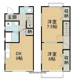 ザ・レントハウス西の土居【1階】の間取り