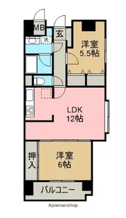 エアーズ港町【4階】の間取り