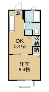 サンパレス庄内【1階】の間取り