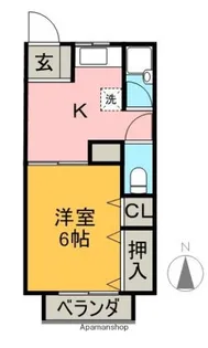 メゾン河内【2階】の間取り