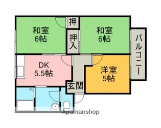 3DKの間取り画像