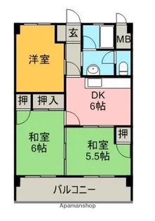 アーバンコート泉宮【4階】の間取り