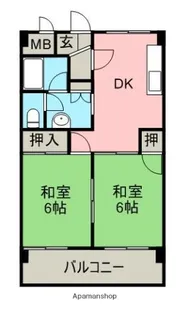 アーバンコート泉宮【1階】の間取り