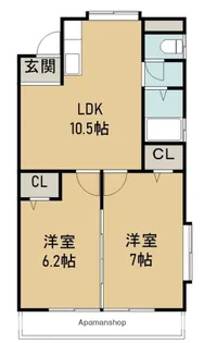 ソシアサニーヒルⅡ【3階】の間取り