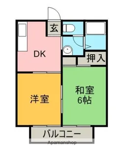 シャインハイム八雲【1階】の間取り