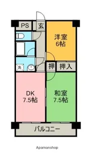 第5水野マンション【6階】の間取り