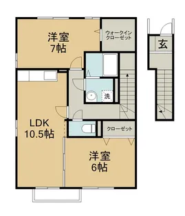 コーポラス上原【2階】の間取り