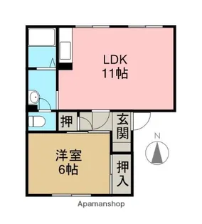 メゾントレビⅠ【1階】の間取り