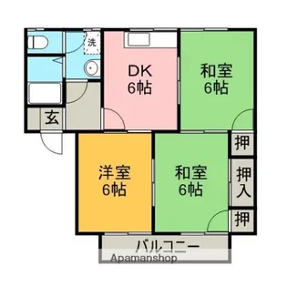 メゾントレビXⅢ【2階】の間取り