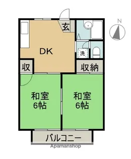 グリーンヒル【2階】の間取り