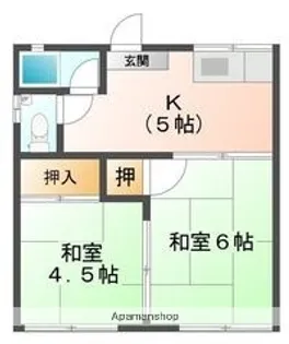 コンフォート2180【2階】の間取り