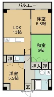 アーバンコート高木【3階】の間取り