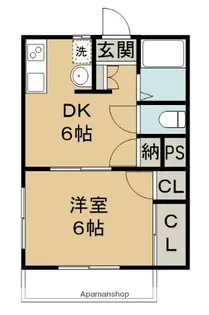 ウエストハイツ N【1階】の間取り