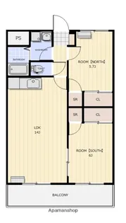 メゾン・ド・エスポワール【2階】の間取り