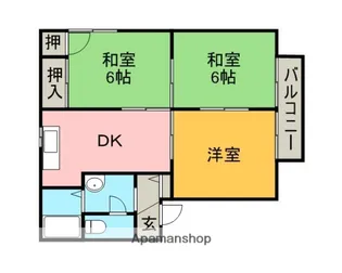 メゾンパストラルⅡ【2階】の間取り