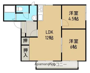 フレグランス阿島【2階】の間取り