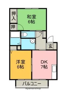 シャーメゾン幸【1階】の間取り