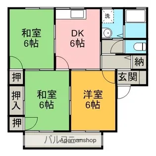 コーポK【2階】の間取り
