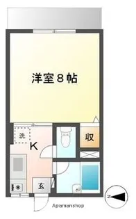 福田ハイツ【1階】の間取り