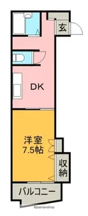 アーバンヴィラ松神子【4階】の間取り