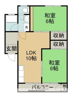 上原ハイツA棟【1階】の間取り