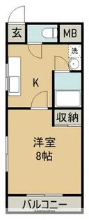 飛鳥ハイツ【1階】の間取り