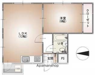 CELESTIAL NIIHAMA【6階】の間取り