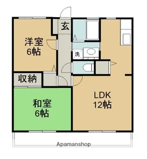 サンガーデンアケヒ【2階】の間取り