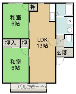 シーサイドセジュール【1階】の間取り