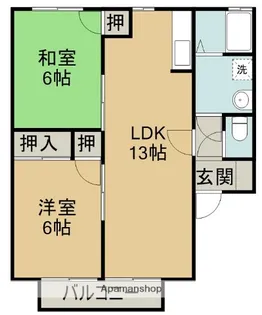 シーサイドセジュール【1階】の間取り