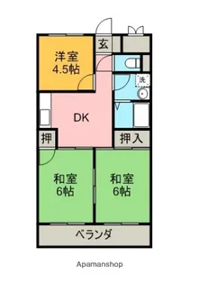 コーワコーポ【5階】の間取り