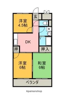 コーワコーポ【6階】の間取り
