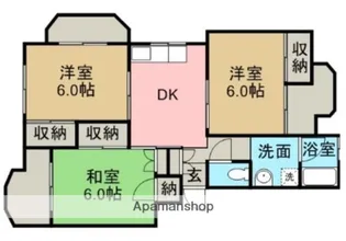 神野マンション【4階】の間取り