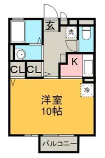 カーム・ハイツ【205号室】の間取り