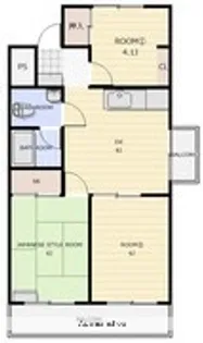 FARE岸の上【3階】の間取り