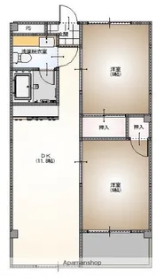 FARE岸の上【6階】の間取り