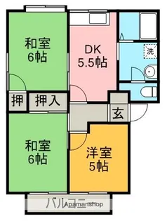 巴ハイツ【2階】の間取り