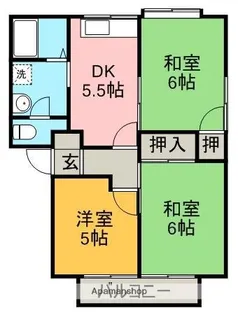 巴ハイツ【1階】の間取り