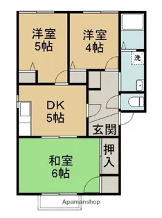 ヴィラ新須賀【1階】の間取り