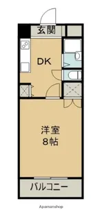 1Kの間取り画像