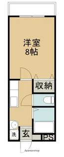 イーストコート・一忠【1階】の間取り