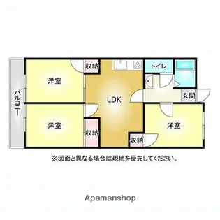 アーバンコート中須賀【3階】の間取り