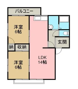 レーベンハイムⅠ【2階】の間取り
