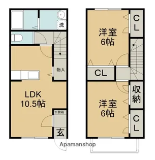 フロイデ立山【2階】の間取り