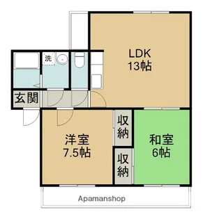 メゾン一忠【1階】の間取り