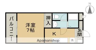 クレセントハイム【1階】の間取り