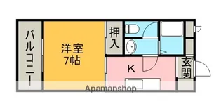 クレセントハイム【1階】の間取り