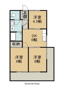 城主ハイツ【1階】の間取り