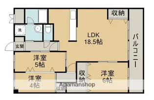 ベルレジョン【3階】の間取り
